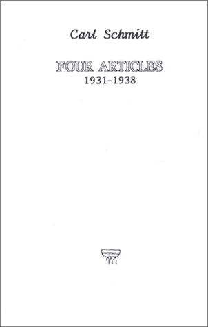 Book cover for Four Articles, 1931-1938