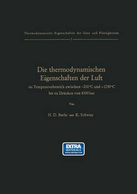 Cover of Die Thermodynamischen Eigenschaften Der Luft Im Temperaturbereich Zwischen -210 Degreesc Und +1250 Degreesc Bis Zu Drucken Von 4500 Bar