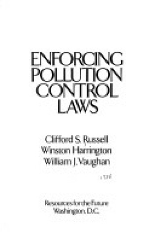 Cover of Enforcing Pollution Control Laws