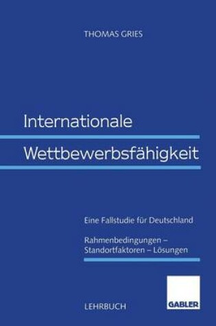 Cover of Internationale Wettbewerbsfähigkeit