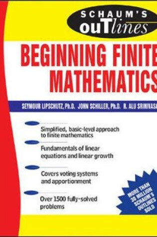 Cover of Schaum's Outline of Beginning Finite Mathematics