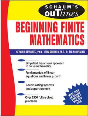 Book cover for Schaum's Outline of Beginning Finite Mathematics