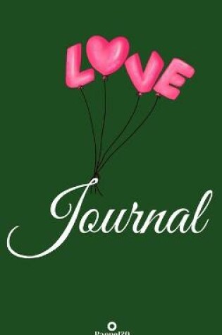 Cover of Journal for Girls ages 8+Girl Diary Journal for teenage girl Dot Grid Journal Hardcover Green Balloons cover 122 pages 6x9 Inches