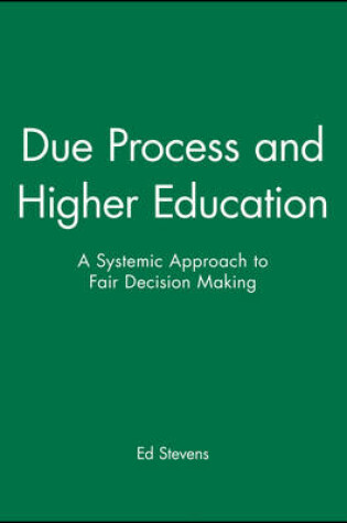 Cover of Due Process and Higher Education