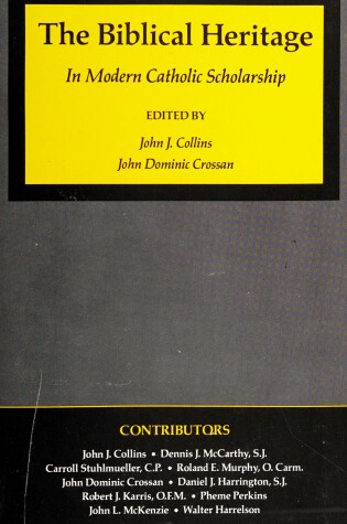 Cover of Biblical Heritage in Modern Catholic Scholarship