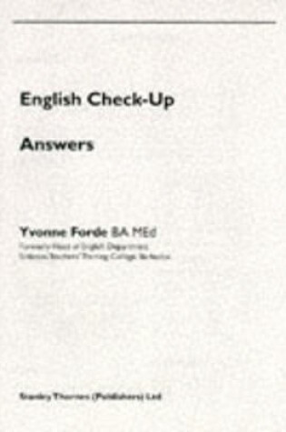 Cover of English Check-Up