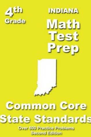 Cover of Indiana 4th Grade Math Test Prep