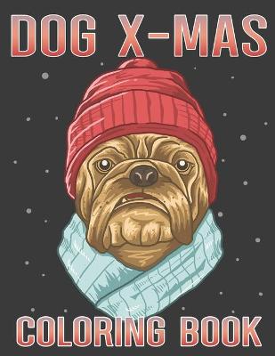 Book cover for Dog X-mas coloring book