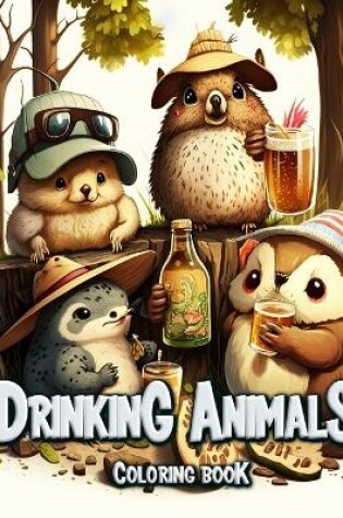 Cover of Drinking Animals Coloring Book