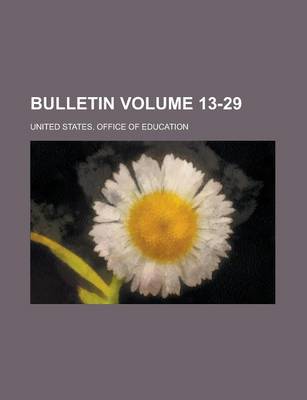 Book cover for Bulletin Volume 13-29