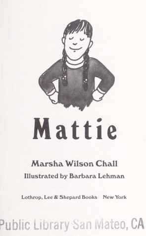 Book cover for Mattie