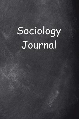 Cover of Sociology Journal Chalkboard Design