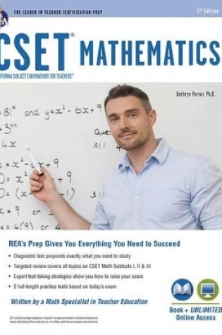 Cover of Cset Mathematics Book + Online