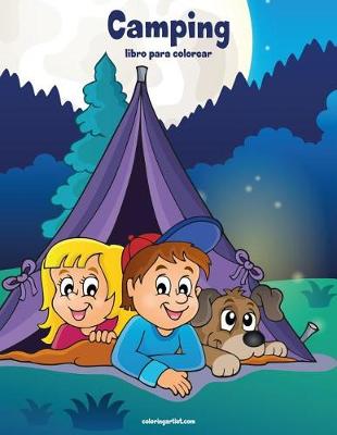 Book cover for Camping libro para colorear 1