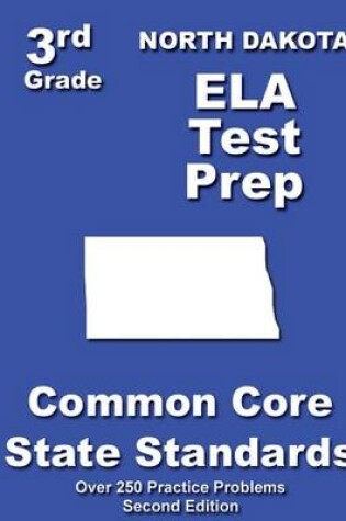 Cover of North Dakota 3rd Grade ELA Test Prep