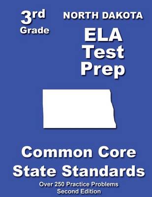 Book cover for North Dakota 3rd Grade ELA Test Prep