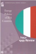 Book cover for Energy Policies Italy: 1999 Edition