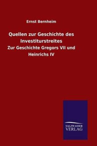 Cover of Quellen zur Geschichte des Investiturstreites