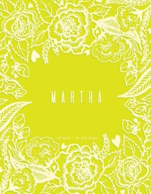 Book cover for Martha - Lime Green Dot Grid Journal