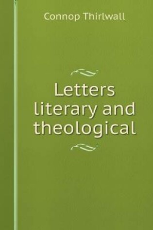 Cover of Letters literary and theological