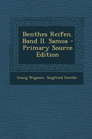 Cover of Benthes Reifen. Band II. Samoa