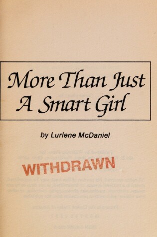 Cover of More Than Just a Smart Girl
