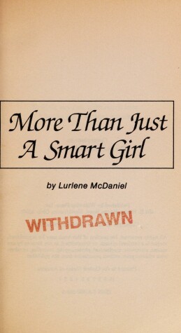 Book cover for More Than Just a Smart Girl