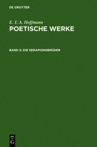 Cover of Die Serapionsbruder, Band 1