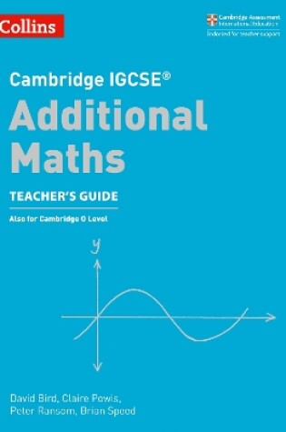 Cover of Cambridge IGCSE (TM) Additional Maths Teacher's Guide