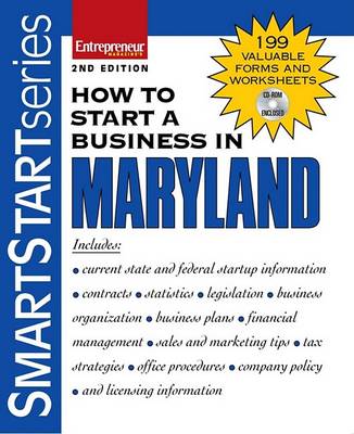 Book cover for How to Start a Business in Maryland