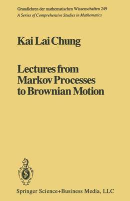 Cover of Lectures from Markov Processes to Brownian Motion