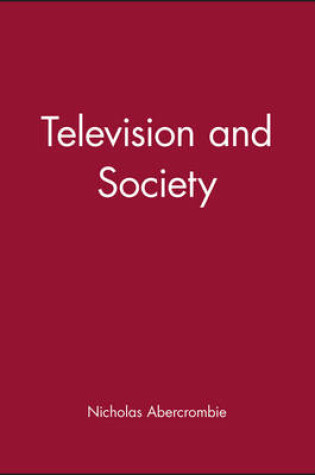 Cover of Television and Society