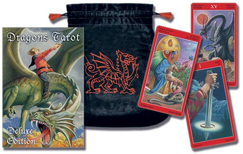 Book cover for Dragons Tarot/Tarot de Los Dragones Cards