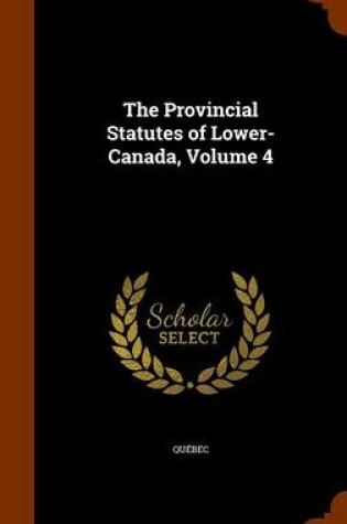 Cover of The Provincial Statutes of Lower-Canada, Volume 4