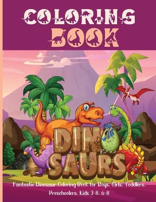 Book cover for Dinosaur Coloring Book