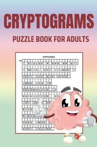 Cover of Cryptograms Puzzle Book for Adults