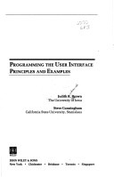 Book cover for Programming the User Interface