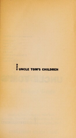 Book cover for Uncle Tom's Children