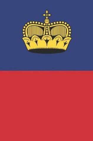 Cover of Liechtenstein Flag Notebook - Liechtensteiner Flag Book - Liechtenstein Travel Journal