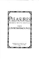 Book cover for Pleasures