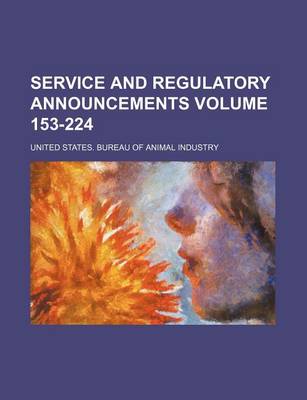 Book cover for Service and Regulatory Announcements Volume 153-224