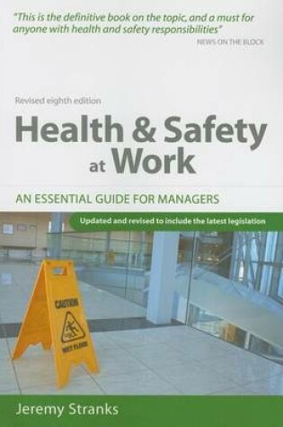 Cover of Health and Safety at Work: An Essential Guide for Managers