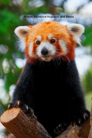 Cover of Website Password Organizer Red Panda