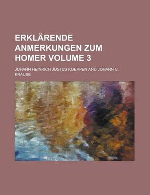 Book cover for Erklarende Anmerkungen Zum Homer Volume 3