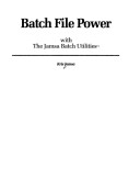 Book cover for DOS Batch File Power with Jamsa Batch Utilities