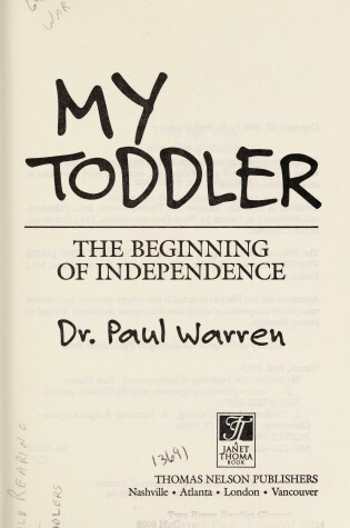 Cover of My Toddler