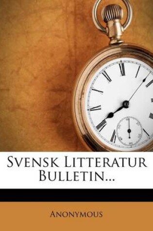 Cover of Svensk Litteratur Bulletin...