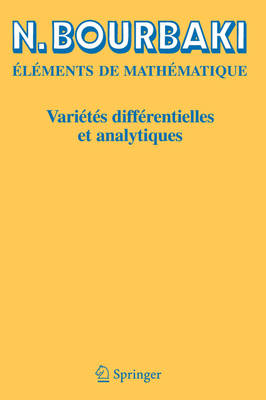 Book cover for Varietes Differentielles ET Analytiques