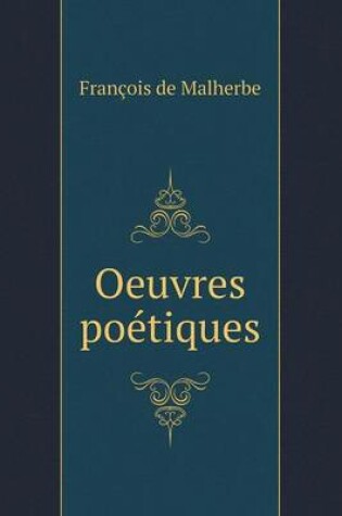 Cover of Oeuvres poétiques