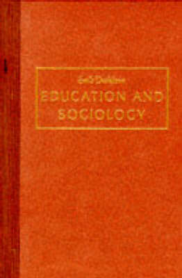 Book cover for Education and Sociology